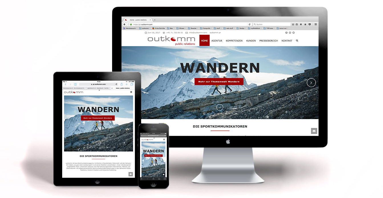 outkomm – Neue Webseite auf WP Basis